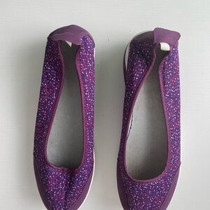 Stylish Purple Polka Dot Women's Flats